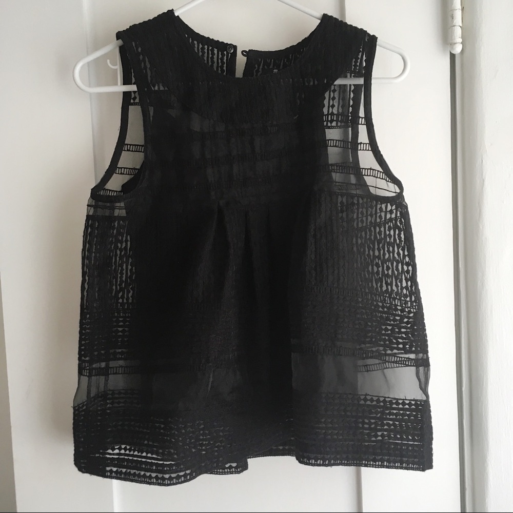 Madewell Black Shell with Spaghetti Strap